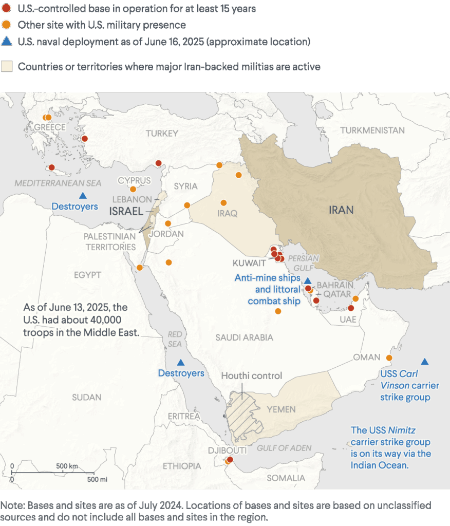 U.S. Military Presence in the Middle East - CFR Research